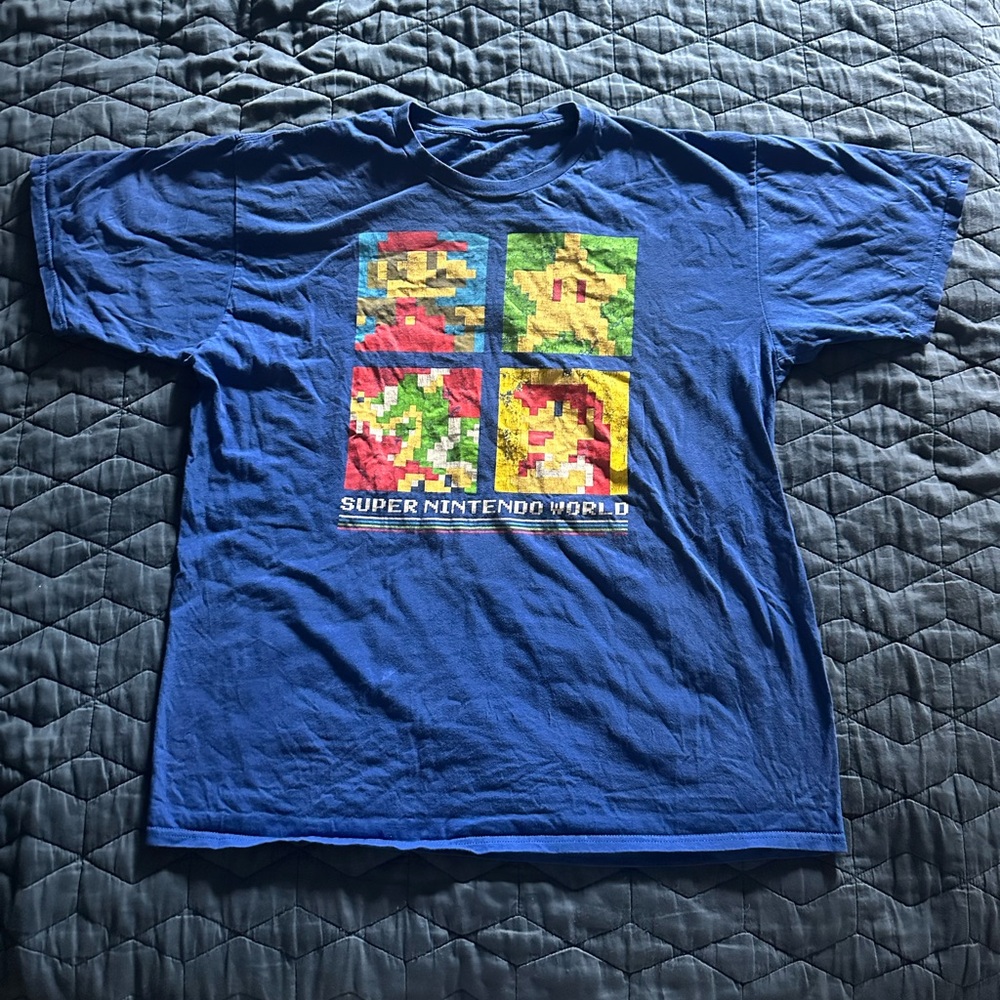 Blue Super Mario Bros. Graphic Tee